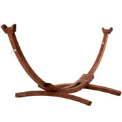 Solid Pine Arc Hammock Stand (305 cm) - Brown