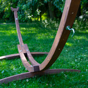 Solid Pine Arc Hammock Stand (305 cm) - Brown