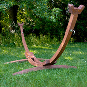 Solid Pine Arc Hammock Stand (305 cm) - Brown