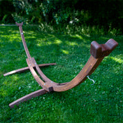 Solid Pine Arc Hammock Stand (305 cm) - Brown