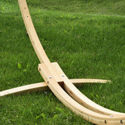 Solid Pine Arc Hammock Stand (305 cm) - Natural