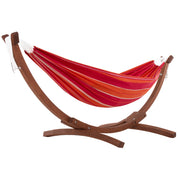 Double Cotton Hammock with Solid Pine Stand (260cm) - Mimosa
