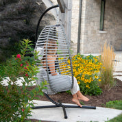 Nest Chair with Stand - Moonstone