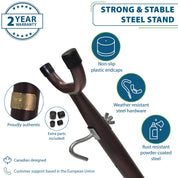 Universal Steel Hammock Stand (280 cm) - Oil Rubbed Bronze