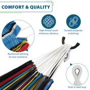Double Cotton Hammock with Stand (280cm) - Rio Night
