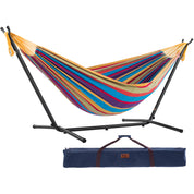 Double Cotton Hammock with Stand (280cm) - Tropical