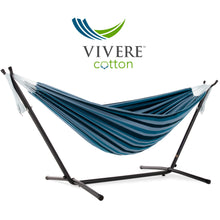 Load image into Gallery viewer, Double Cotton Hammock with Stand Combo (8ft/250cm)
