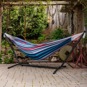 Double Cotton Hammock with Stand (280cm) - Denim