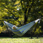 Double Cotton Hammock with Stand (280cm) - Oasis