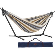 Double Cotton Hammock with Stand (280cm) - Desert Moon