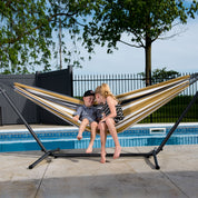 Double Cotton Hammock with Stand (280cm) - Desert Moon
