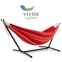 Load image into Gallery viewer, Double Cotton Hammock with Stand Combo (8ft/250cm)
