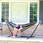Double Cotton Hammock with Stand (280cm) - Serenity