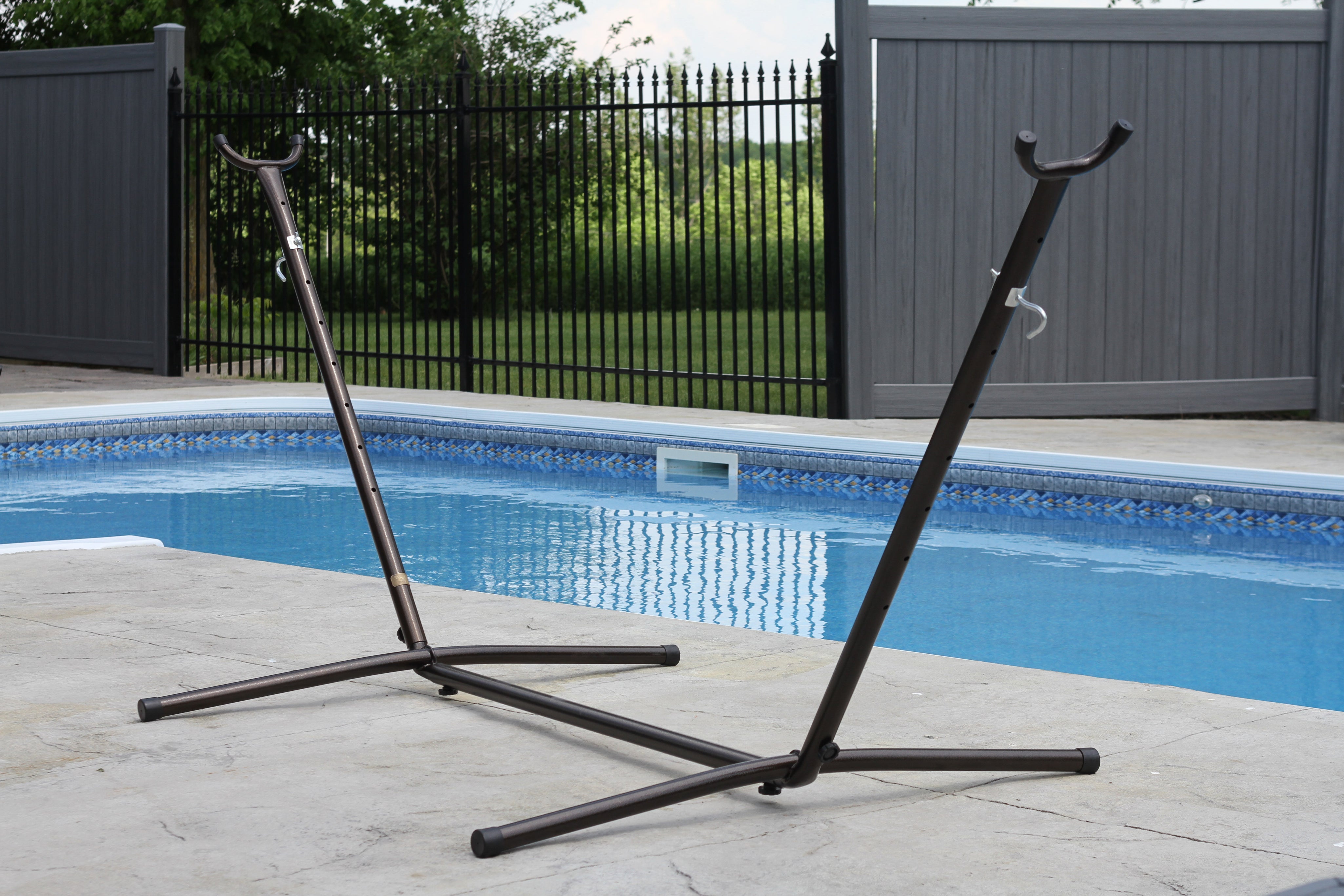 Universal Steel Hammock Stand (280 cm) - Oil Rubbed Bronze