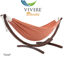 Load image into Gallery viewer, Double Sunbrella®  Hammock with Solid Pine Stand
