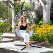 Nest Chair with Stand - Moonstone